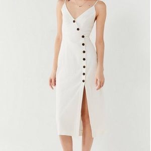Urban outfitters linen button down dress